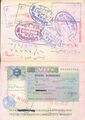 Виза тип C, в российском паспорте