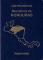 Паспорт Гондураса с надписью Centroamerica